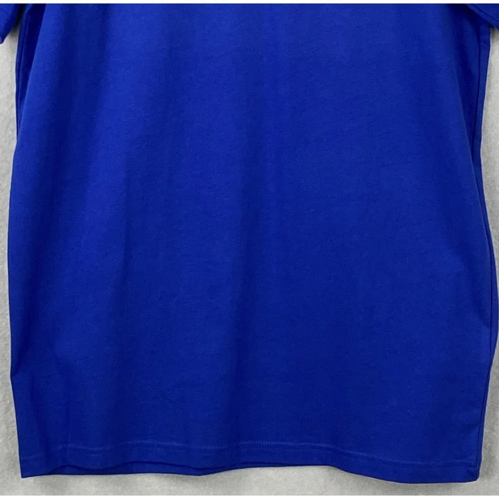 Adidas Men's Small Crew Neck T-Shirt Multi Sport Team Royal Blue NEW